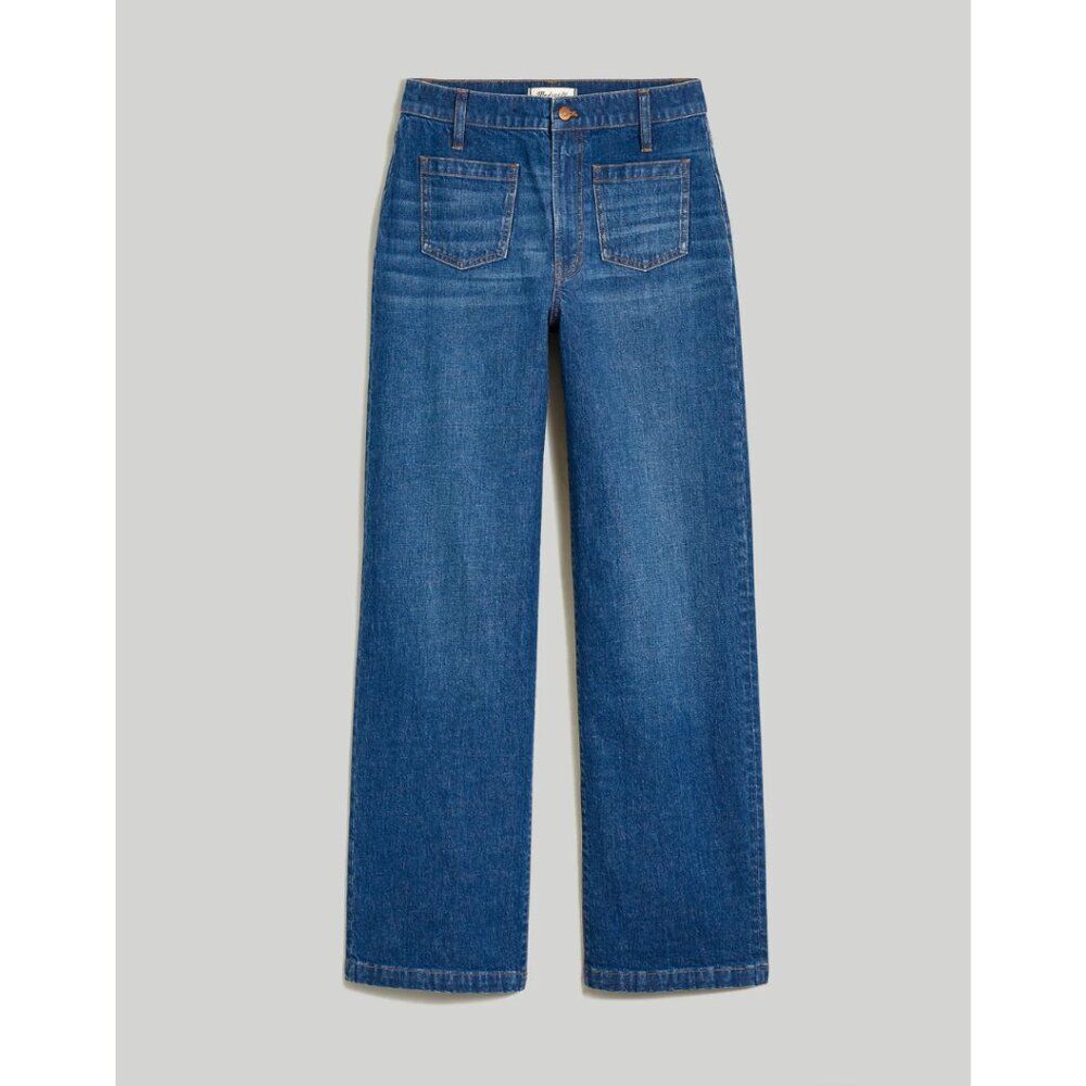 Madewell The Perfect Vintage Wide-Leg Jeans Carolina Wash NWT Size 33W Denim